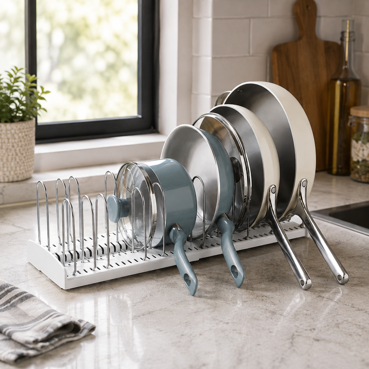 Premium Pan & Lid Storage Rack