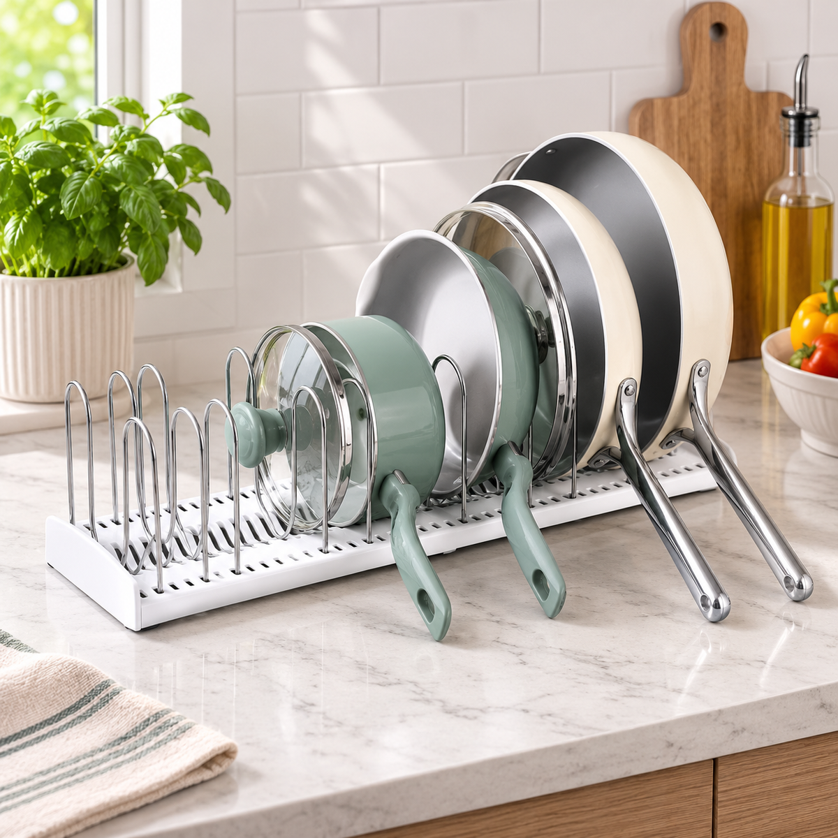 Premium Pan & Lid Storage Rack