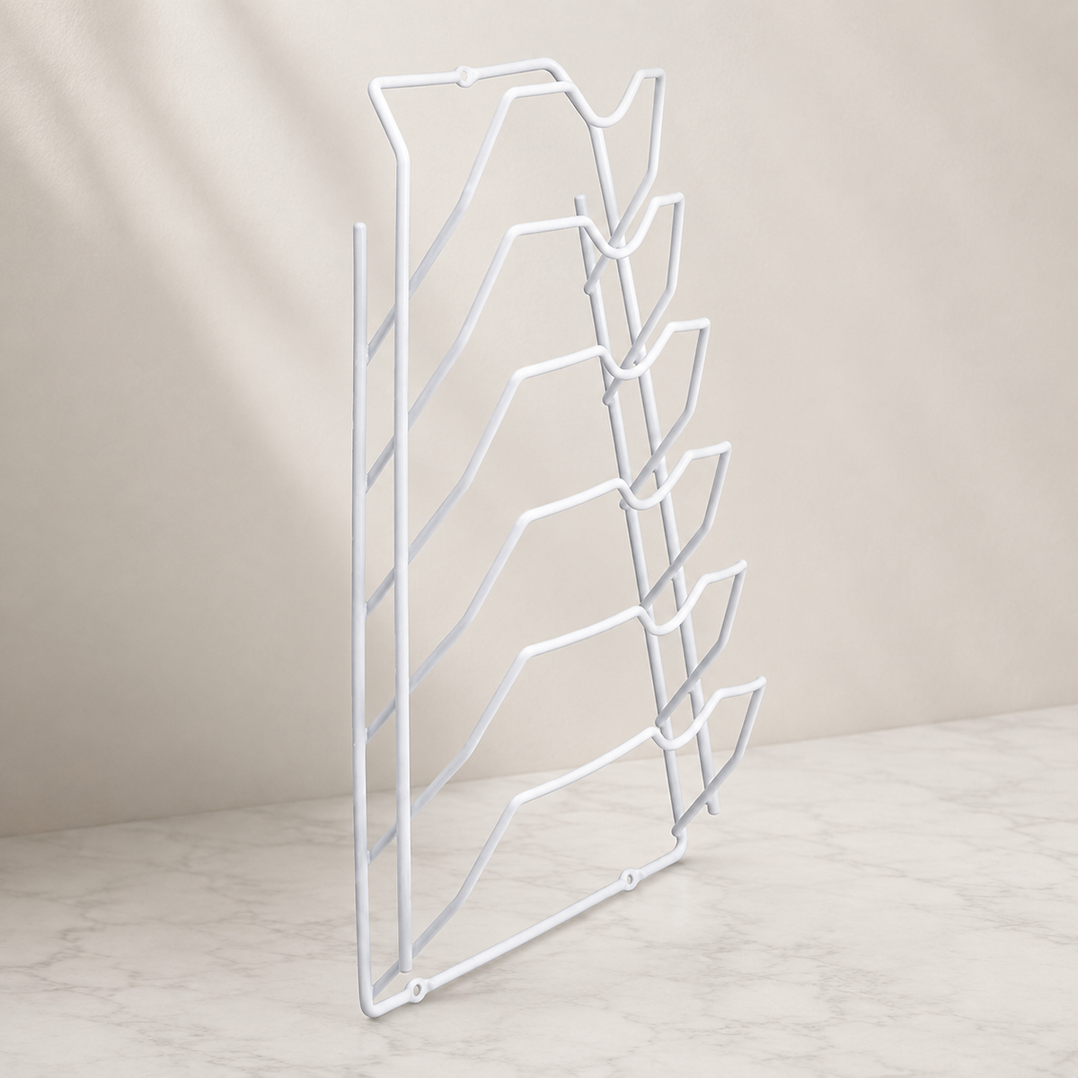 6-Tier Cabinet Lid Organizer Rack