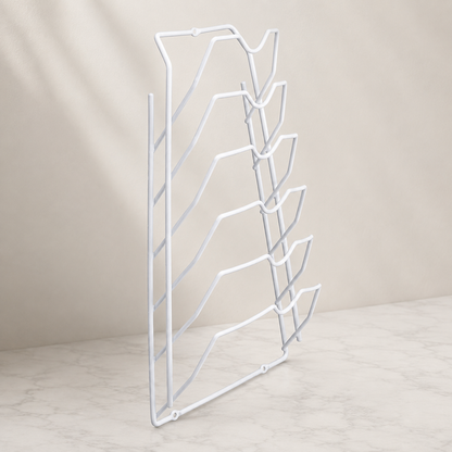6-Tier Cabinet Lid Organizer Rack
