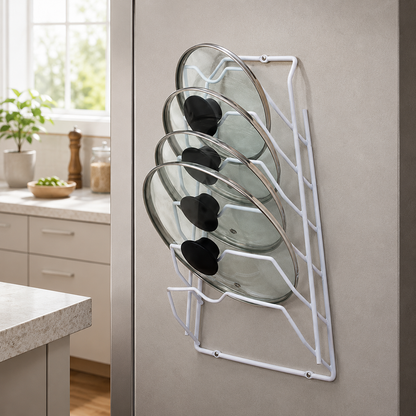 6-Tier Cabinet Lid Organizer Rack
