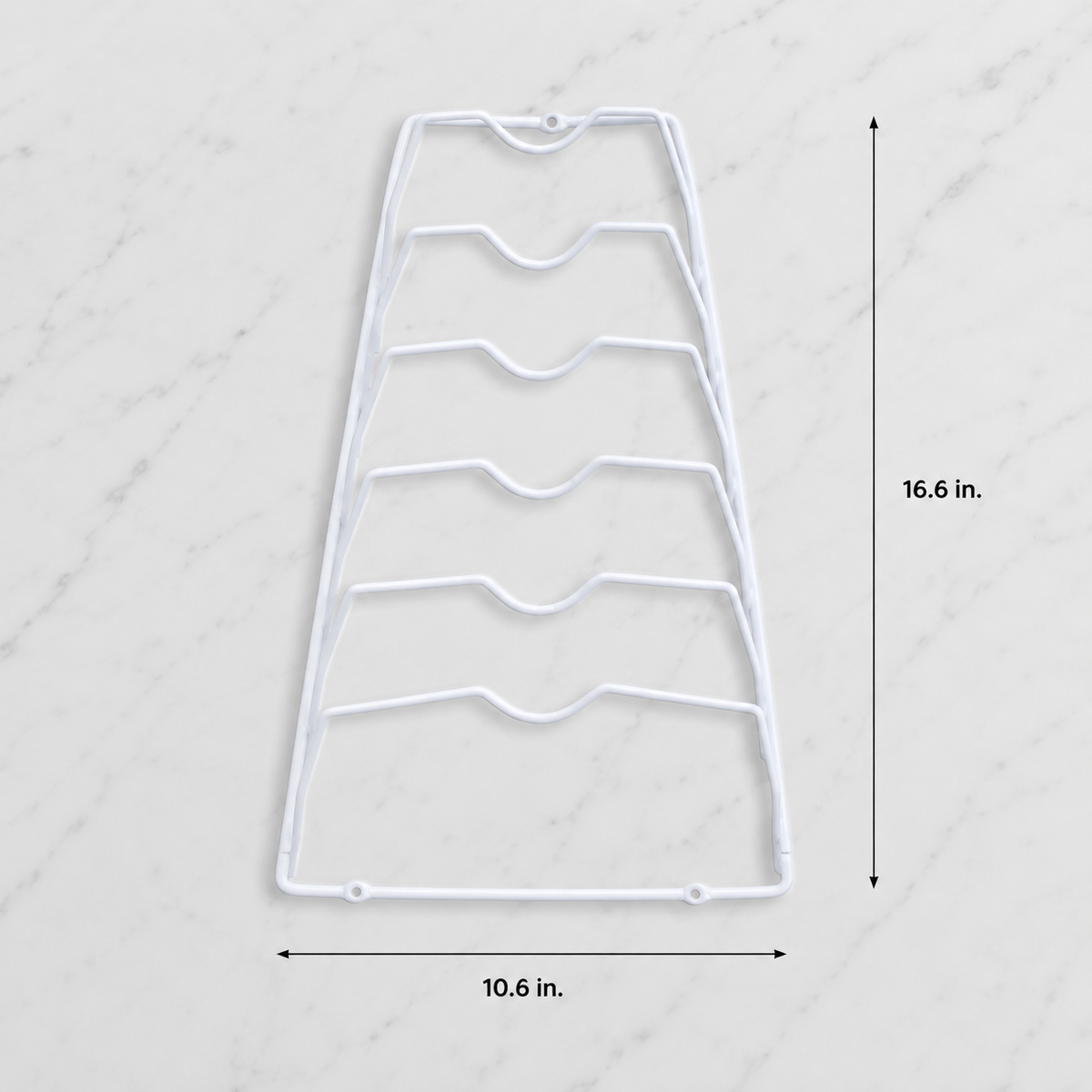 6-Tier Cabinet Lid Organizer Rack