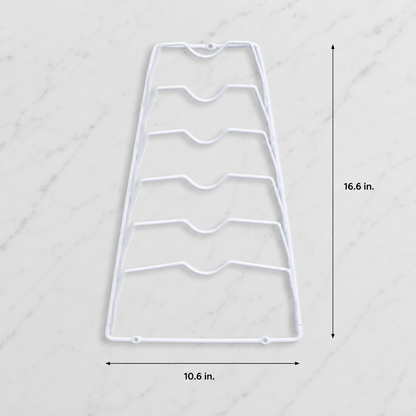 6-Tier Cabinet Lid Organizer Rack