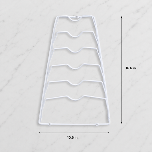 6-Tier Cabinet Lid Organizer Rack