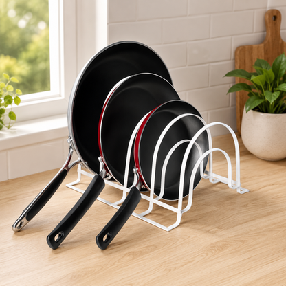 Wood Accent Pan & Lid Organizer