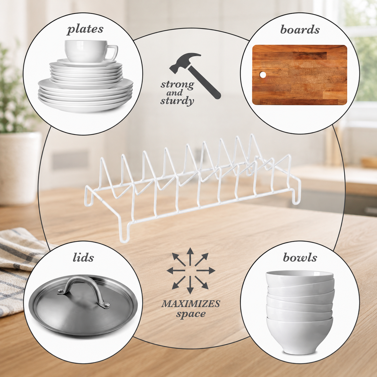 Compact Lid Storage Organizer